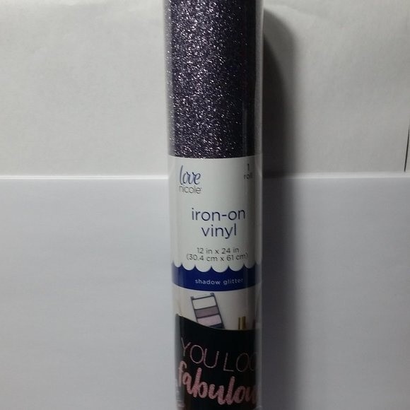 Iron On Vinyl Shadow Glitter - Picture 2 of 7